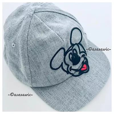 Next Boys Disney Mickey Mouse Baseball Hat (5-6 Year) Cotton Lining/Grey • £8.89