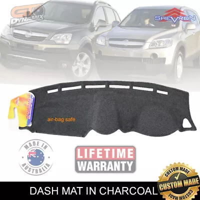 DASH MAT HOLDEN Captiva 5 CG Series 1&2 NO LID/TRAY 6/2006-12/2015 DM1027 CHARC • $89.95