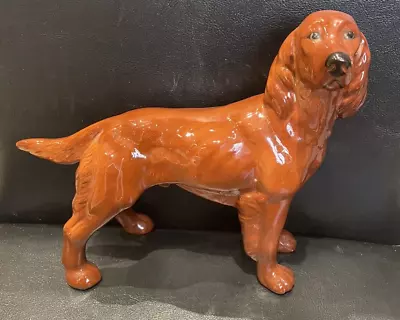 £4.75 • Buy Vintage Melba Ware? Red Setter Dog Very Dark Red/Brown 7 ½” Tall