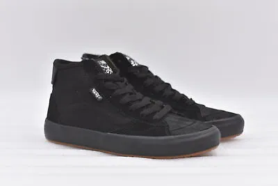 Women's Vans The Lizzie Suede High Top Skate Shoes In Fatigue Black Size 7.5 • $56.24