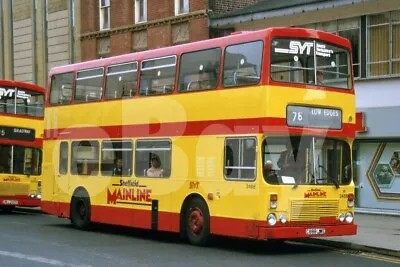 Bus Photo - SYT Sheffield Mainline 2468 HE C888JWE Dennis Dominator Alexander • £1.19