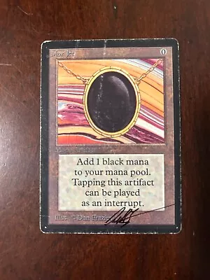 Mox Jet | MtG Magic Beta Edition |English |Damaged (Artwork Inked; MP Otherwise) • $4455