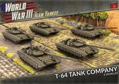 Team Yankee TSBX30 T-64 Tank Company (5 Tanks) Plastic Gaming Miniatures • $49.99