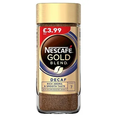 NESCAFE Gold Blend DECAF Coffee Jar 6 X 95g PMP • £26.99