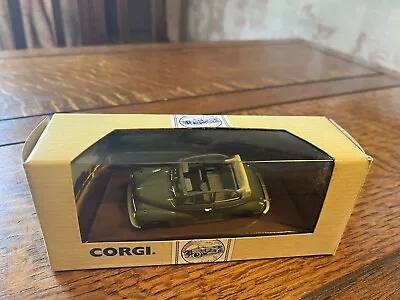 Corgi Classic Vehicles Morris Minor Convertible Die Cast Toy Car Boxed Green • $10.57