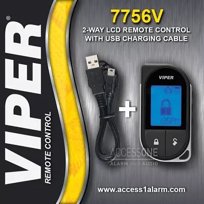 Viper 7756V 2-Way LCD Remote Control With USB Charger And Manual For Viper 3606V • $125.99