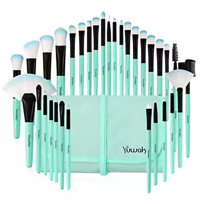 Makeup Brush Set 32pcs Blue Eyeshadow Make Up Brush Foundation Blending Blush C • $15.82