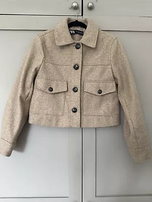 Zara Wool Style Cropped Jacket Size Small • $7.40