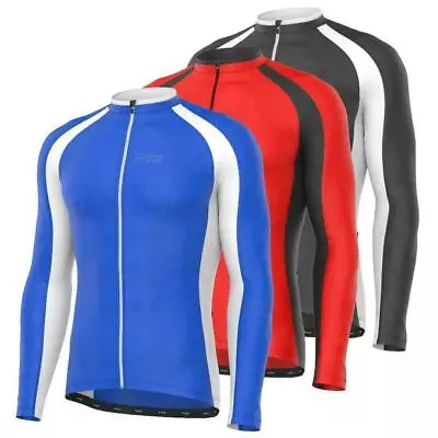 FDX Mens Metrix Cycling Jersey Breathable Long Sleeve Outdoor Cycling Top  • $44.99