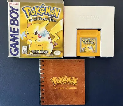 $499 • Buy 1999 Nintendo Game Boy Pokemon Yellow Version Special Pikachu Ed CIB Complete