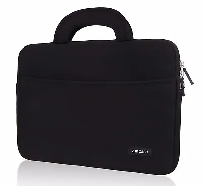 AmCase For Chromebook- Case (11.6 -12 ) Neoprene Travel Sleeve/Bag (Black) • $14.99