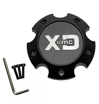 KMC XD Series Satin Black Wheel Center Cap W/Screws 1079L145ASB1-H42 • $22