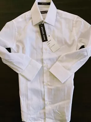 New Michael Kors Boys Size 6 White Dress Shirt • $18.99