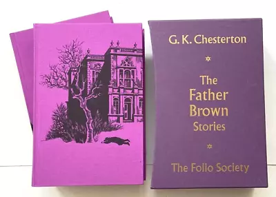 G.K. CHESTERTON THE FATHER BROWN STORIES (2 Volumes) - THE FOLIO SOCIETY 1996 • $11.36