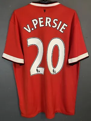 Van Persie Men's Manchester United 2014/2015 Soccer Football Shirt Jersey Size L • $107.99