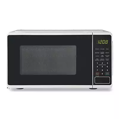Mainstays 0.7 Cu Ft Countertop Microwave Oven 700 Watts White Child Safe Lockout • $55.99