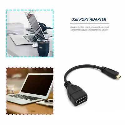 1x Micro HDMI-compatible Male To HDMI-compatible Female Adapter Connector Cable • $1.73