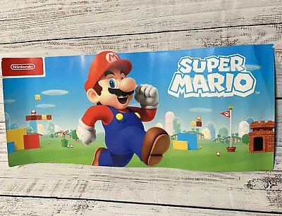 $54.99 • Buy Super Mario Nintendo Switch Wii Store Display OFFICIAL Promo Poster Sign 34”x14”