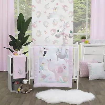 3-Pc Mini Crib Bedding Set Pink Jungle 3-Pc Mini Crib Bedding Set • $31.67