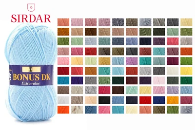 £2.29 • Buy Sirdar Hayfield Bonus DK 100g Wool - All Colours - Knitting Crochet Yarn