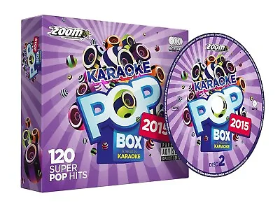 CDG - Zoom Karaoke Pop Box 2015 - 112 Pop Hits - 6 Disc CD+G Set • £5.99