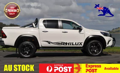 Pair Stickers Side Skirt Decal Full Size For Pick Up Truck For Toyota Hilux 4WD • $62.25