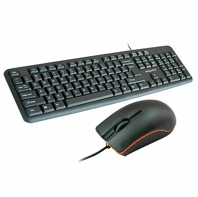 £9.63 • Buy Infapower X203 Full Size Waterproof Keyboard And Mouse Home & Office Uk Seller
