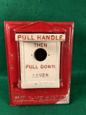 Vintage Gamewell Private Fire Alarm Box Pull Station Patented 1924 • $109