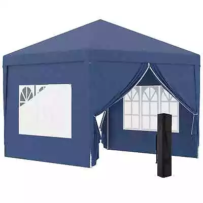 3 X 3 Meters Pop Up Water Resistant Gazebo Wedding Camping Party Tent • £111.99