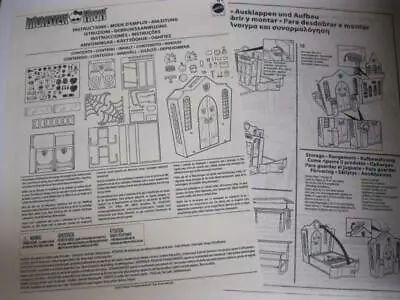 Monster High School House Replacement Parts-COPY Of INSTRUCTIONS/DIRECTIONS ONLY • $4.99