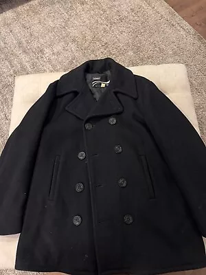 Navy Pea Coat (Montgomery Wards) Men’s Size 40 • $120