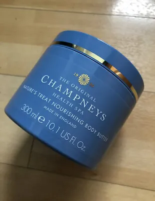 CHAMPNEYS HEALTH SPA BODY BUTTER AS-GOOD-AS-NEW NATURE’S TREAT 300ml LARGE SIZE • £14.99