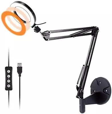 Wall Mount Light 6'' USB Ring Light With Wall Swivel Mount For Youtube Task Cra • $42.95