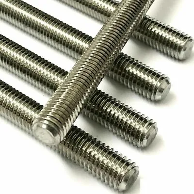 £18.10 • Buy M2.5, 3, 4, 6, 8, 10, 12, 14, 16, 20mm A2 Stainless Threaded Bar - Rod Studding