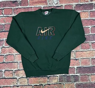 Vintage Nike Air Sweatshirt Embroidered Center Swoosh Spellout Men’s XL 90s • $59.99