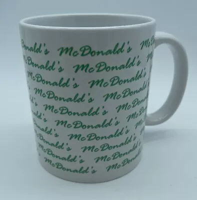 RARE McDonald's Mug White With Green Lettering • $6.99