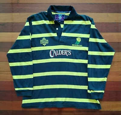 Melrose Rugby Shirt 1997 1999 Cotton Oxford Jersey Scotland Medium • £84.99