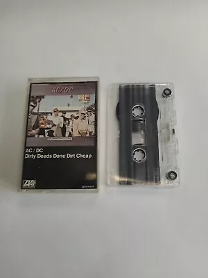 AC/DC Dirty Deeds Cassette K450323 Play Tested Vintage Problem Child  • £8