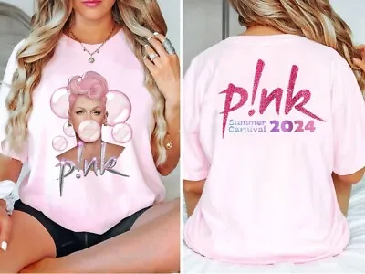P!nk Pink Singer Summer Carnival 2024 Tour T-Shirt • $22.99