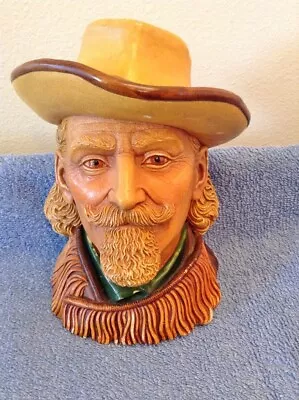 Legend Products Buffalo Bill Cody Bossons Head 1984 England Chalkware Signed Vtg • $15