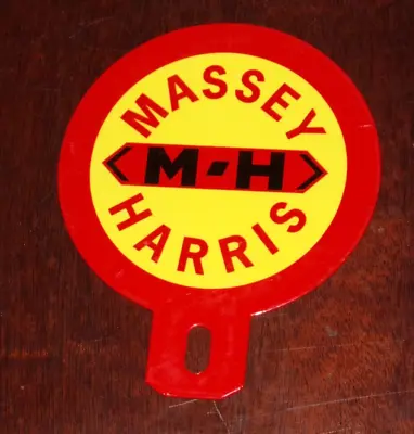 Very Rare MASSEY-HARRIS Porcelain License Plate Topper Sign Tractor Farm • $24.99