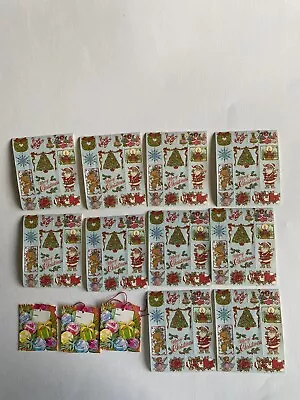 Vintage Papercraft Gummed Christmas Seals And Gift Tags • $4.99