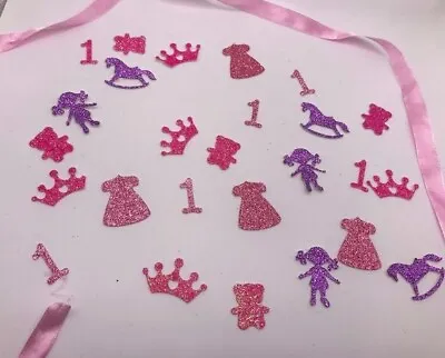 Handmade Baby Girl First Birthday Table Decoration/confetti Die Cut Shape Pck 35 • £1.10