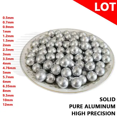 Lot Solid Pure Aluminum Balls Spheres Precision Bicycle Bearing Ball 0.5 To 12mm • $3.55