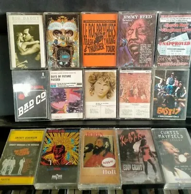 Mix Of Cassettes 70-90s Rolling Stones Led Zeppelin Rod Stewart And MORE • $17