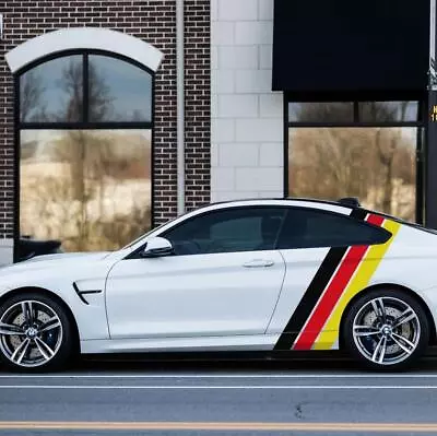 Graphics Vinyl Tricolor Car Sticker For BMW Audi VW Honda Toyota Side Door Decal • $56.39