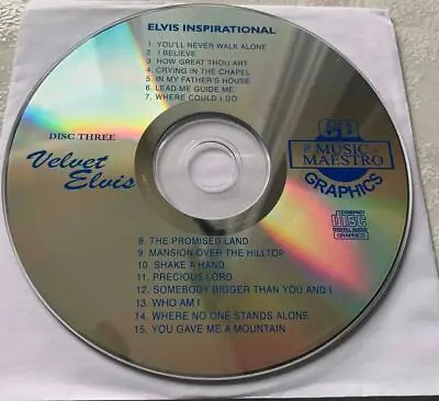 Elvis Presley Karaoke Cdg Elvis Inspirational Vol 3 Music Songs Collection Cd+g • $11.91