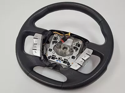 Ford Territory SZ Titanium Black Leather Steering Wheel + Silver Buttons 11 - 16 • $185