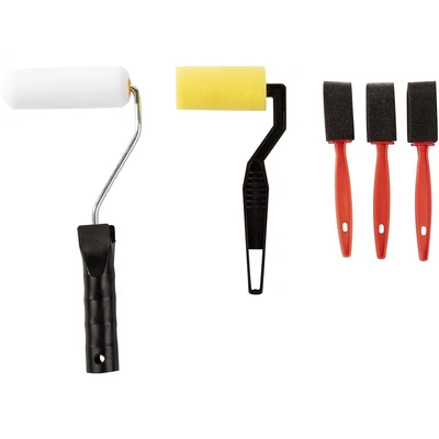 $8.99 • Buy 5-Piece Foam Sponge Paint Brush Set Sponge Paint Brush And Foam Trim Roller Set