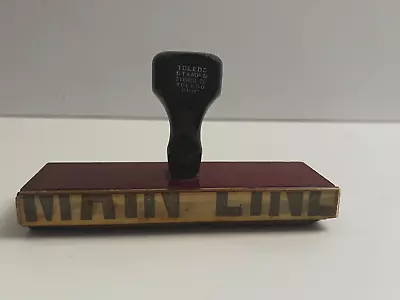 Vtg Toledo Main Line Pennsylvania Railroad Train Wood Rubber Ink Stamp Large 6  • $39.99